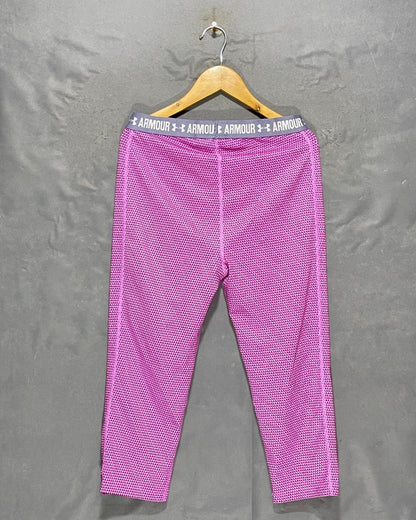 Under Armour Pink Sport Gym Tights For Girls Medium | ThriftHub.pk