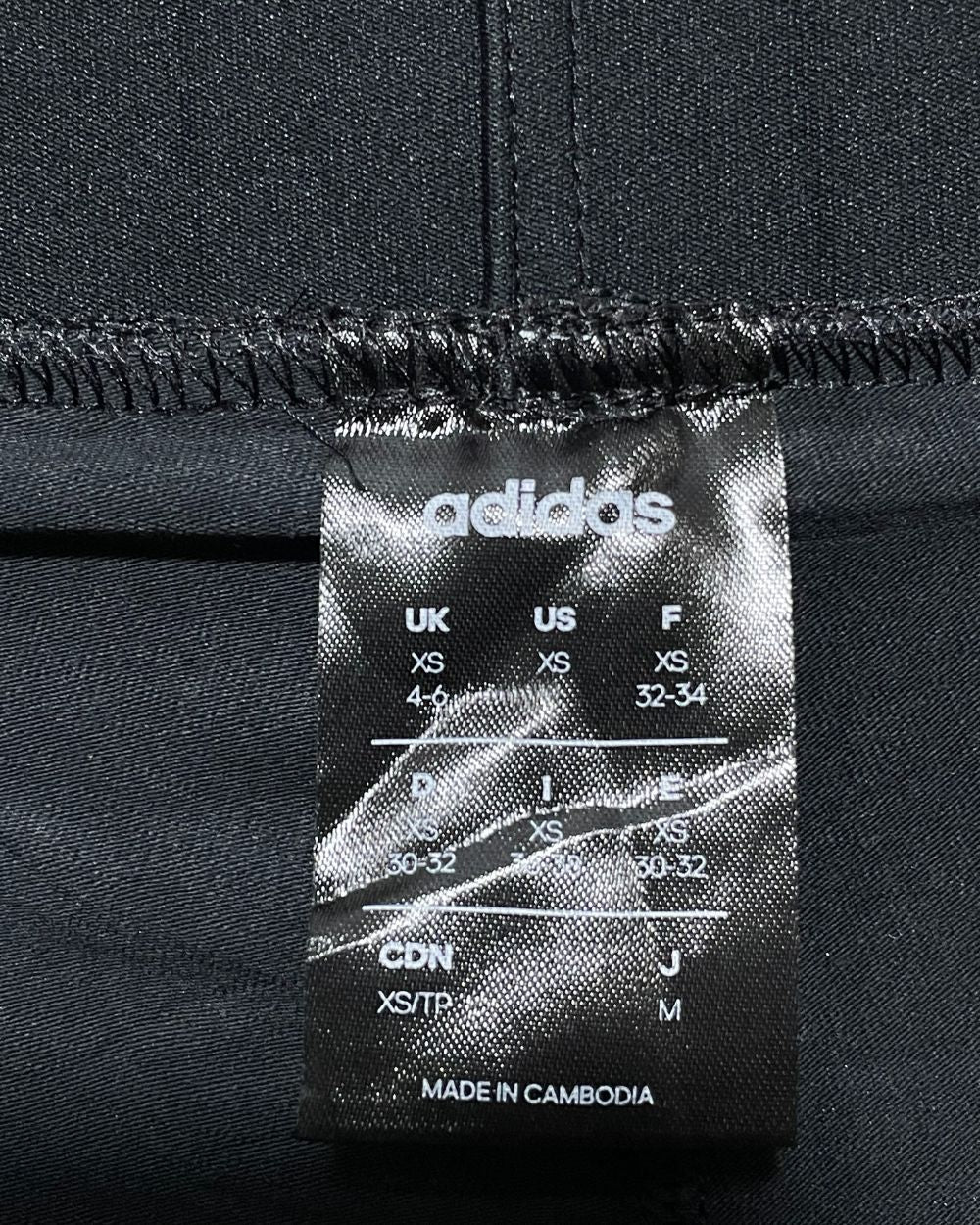 Adidas Black Sport Gym Tights For Girls Small | ThriftHub.pk