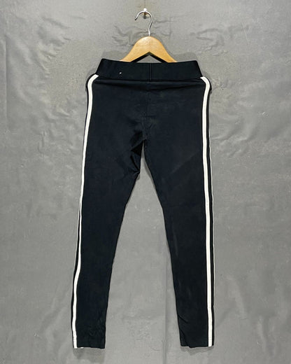 Adidas Black Sport Gym Tights For Girls Small | ThriftHub.pk