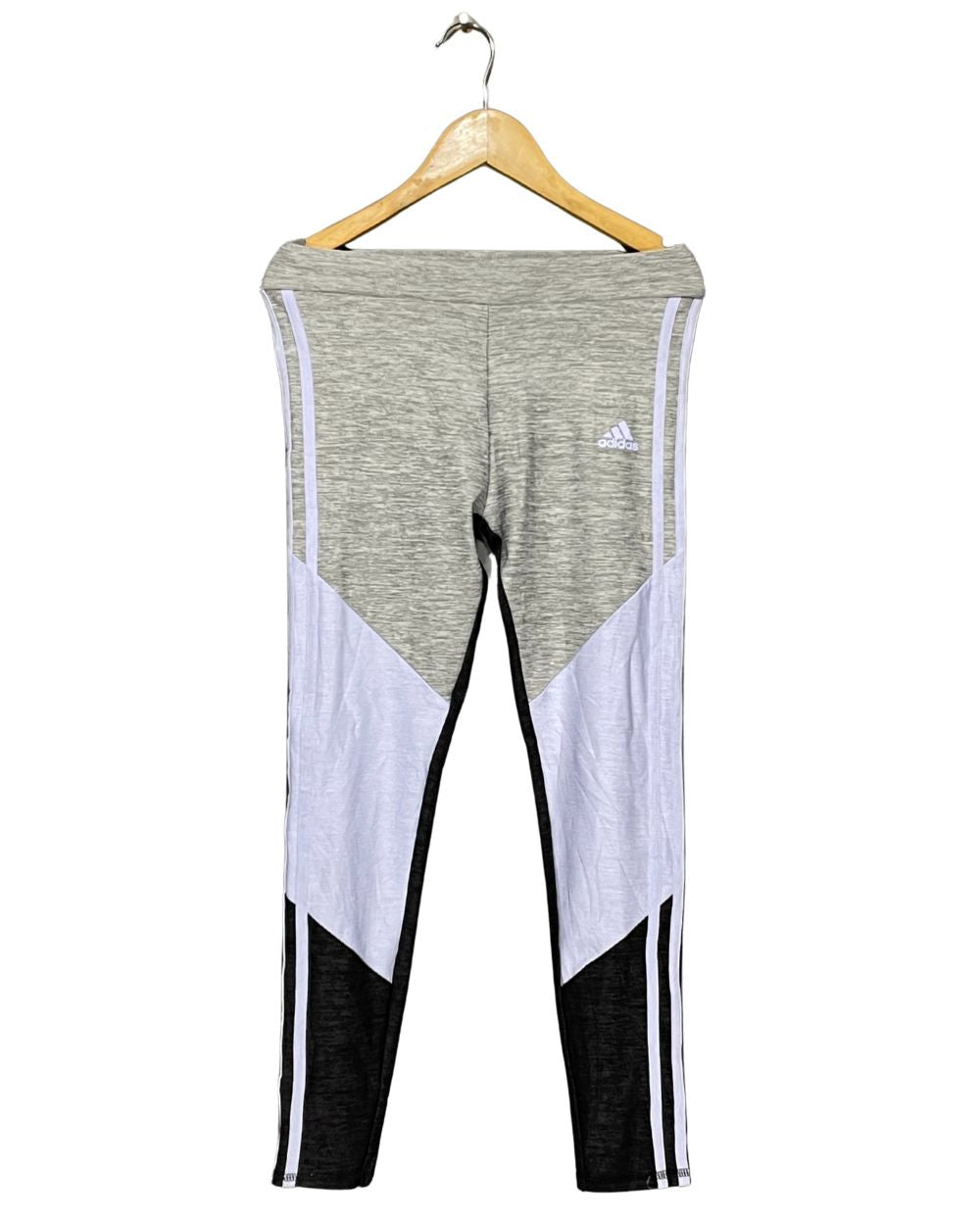 Adidas Gray Sport Gym Tights For Girls X Small | ThriftHub.pk