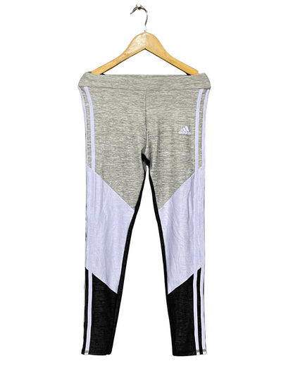 Adidas Gray Sport Gym Tights For Girls X Small | ThriftHub.pk